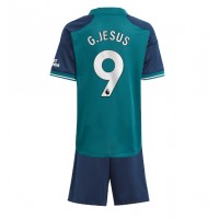Camiseta Arsenal Gabriel Jesus #9 Tercera Equipación para niños 2023-24 manga corta (+ pantalones cortos)